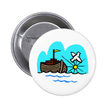 Noah's ark Christian artwork_1 Button