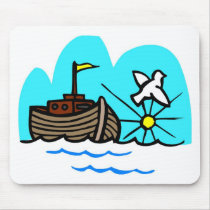 Noah's ark Christian artwork_1 Mousepad