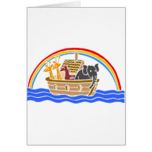 Noah's ark Christian artwork_4 Greeting Card