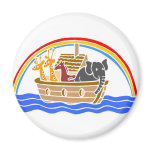 Noah's ark Christian artwork_4 magnets