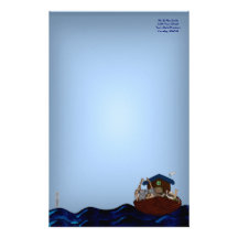 Noah's Ark Customized Stationery