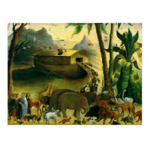 Noahs Ark, Hidley, Vintage Victorian Religious Art Post Cards