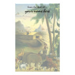 Noahs Ark, Hidley, Vintage Victorian Religious Art Personalized Stationery
