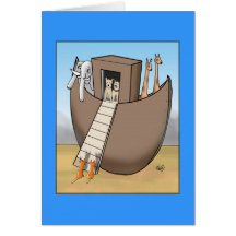 Noah's Ark - No Cats Allowed Card
