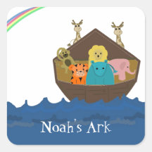 Noah's Ark Square Sticker