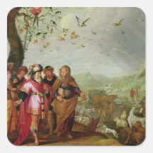 Noah's Ark Square Sticker