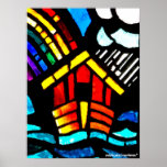 Noah's Ark Stained Glass posters