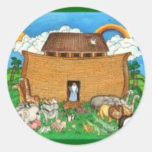 Noah's Ark with Rainbow Sticker