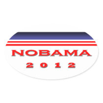 Nobama 2012 oval stickers
