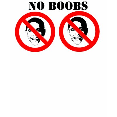 NOBAMA "NO BOOBS" TANK TOP by DEWPOP2