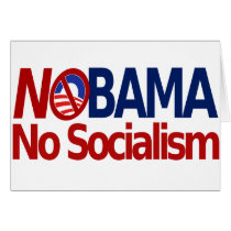 NOBAMA no socialism Card
