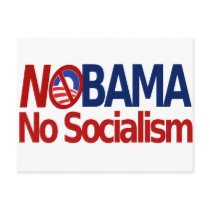 NOBAMA no socialism Postcard