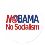 NOBAMA no socialism stickers