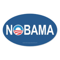 NOBAMA OVAL STICKER