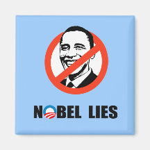 NOBEL LIES FRIDGE MAGNET