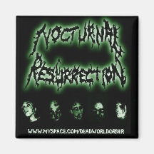 Noc Rez Green Refrigerator Magnets