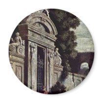 Nocturnal Duel At A Gate By Schwind Moritz Von Fridge Magnets