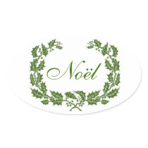 Noël and Holly Stickers