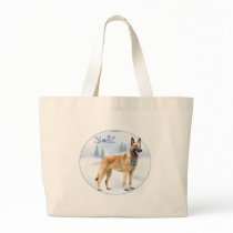 Noel Belgian Malinois Canvas Bags