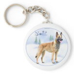 Noel Belgian Malinois keychains