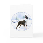 Noel Boston Terrier Christmas Card