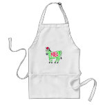 Noel Christmas Zebra aprons