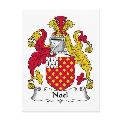 Noel Family Crest Postcards by coatsofarms