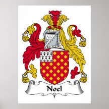 Noel Family Crest Poster