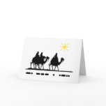 Noel in Morse Code Christmas Card with Wise Men