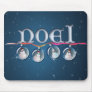 NOEL SNOWMAN GLOBES by SHARON SHARPE Mouse Pad