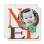 NOEL Squared Holiday Photo Card invitations