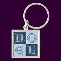 NOEL STARS SNOWFLAKES by SHARON SHARPE keychains