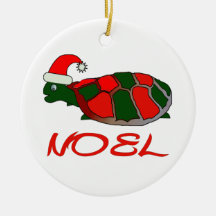 noel turtle christmas tree ornament