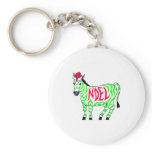 Noel Zebra keychains