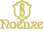Noenxe, N Embroidered Hooded Sweatshirt