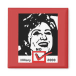 nohillary copy, Hillary, 2008 magnets