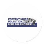 Noise-Pollution Round Sticker