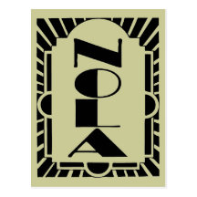 NOLA Art Decco Design Post Cards