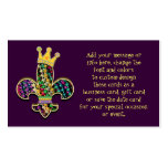 NOLA Dat Fleur de lis beads business cards