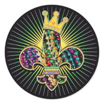 NOLA Dat Fleur de lis beads Stickers