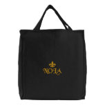NOLA Fleur De Lis Embroidered Bag