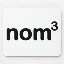 Nom nom nom mouse mat