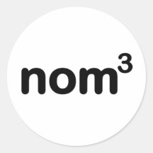 Nom nom nom sticker