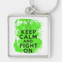 Non-Hodgkin’s Lymphoma Keep Calm and Fight On Key Chain