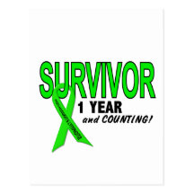 Non-Hodgkins Lymphoma 1 Year Survivor Postcards