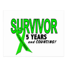 Non-Hodgkins Lymphoma 5 Year Survivor Postcards