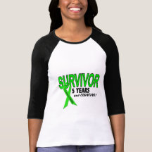 Non-Hodgkins Lymphoma 5 Year Survivor Tee Shirt