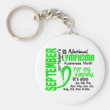 Non-Hodgkin's Lymphoma Awareness Month My Family Key Chains