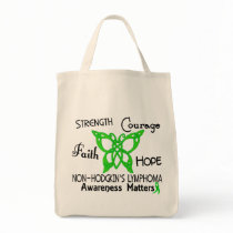 Non-Hodgkins Lymphoma Celtic Butterfly 3 Canvas Bag