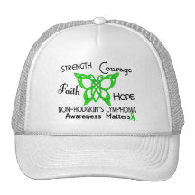 Non-Hodgkins Lymphoma Celtic Butterfly 3 Mesh Hats